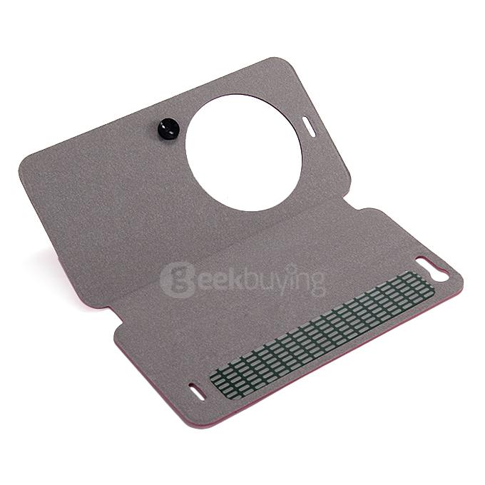 Protective Hard Cover Flip Stand Leather Case for CUBOT X10 Smartphone - Black