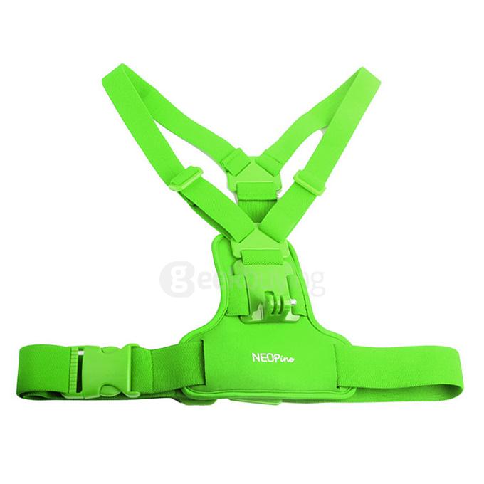NEOpine GCS-3 Camera Accessories Chest Strap for Gopro / SJCAM / Xiaoyi Camera - Green