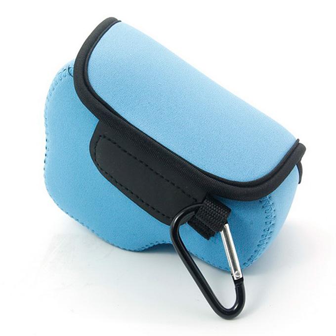 NEOpine Waterproof Soft Triangle Case Bag Pouch For Sony Alpha A6000 16-50mm Lens - Blue