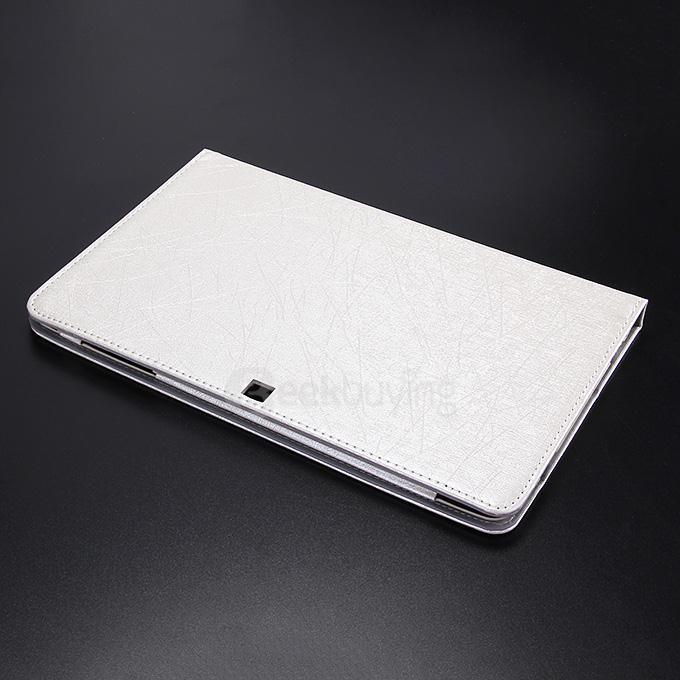 10.6 Inch PU Leather Stand Case Cover for CUBE i7 Stylus Tablet PC - White