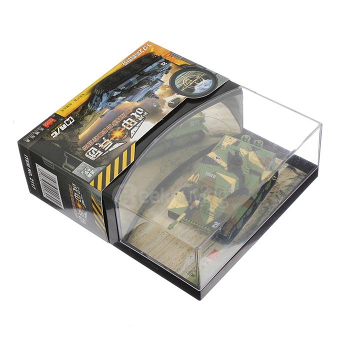 Great Wall 2117 Simulation Tank Tiger 3D Rotating Turret Cross Fire RC Panzer Assaulter - Green