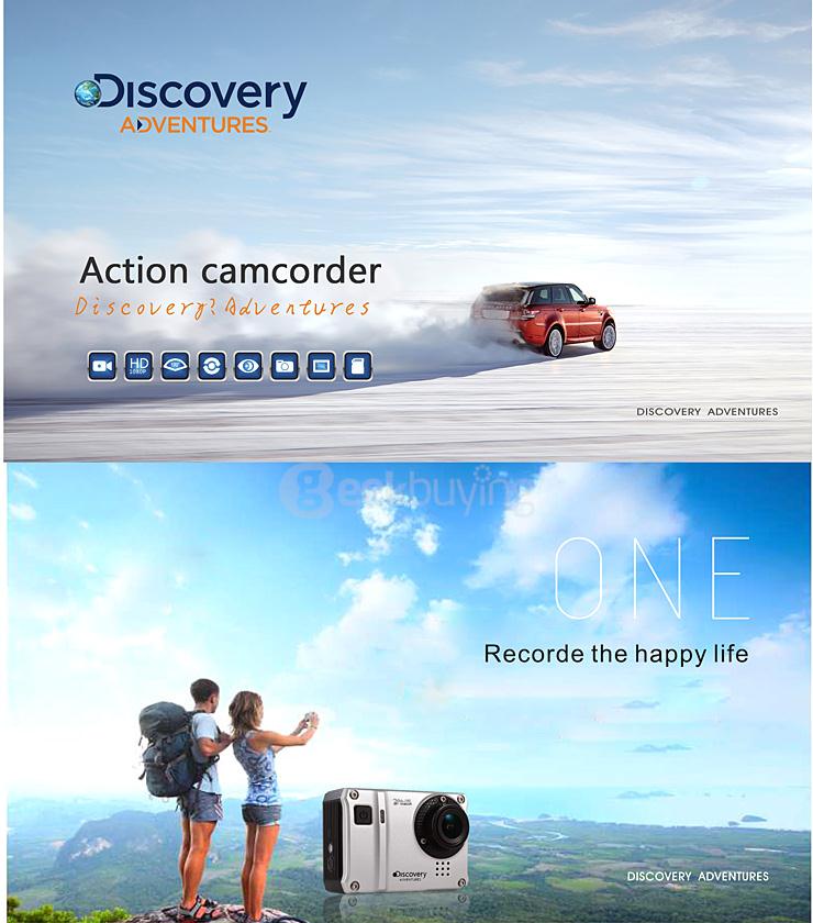 Discovery DS200 NTK 96655 1080P 30M Waterproof Action Camera with 1.5