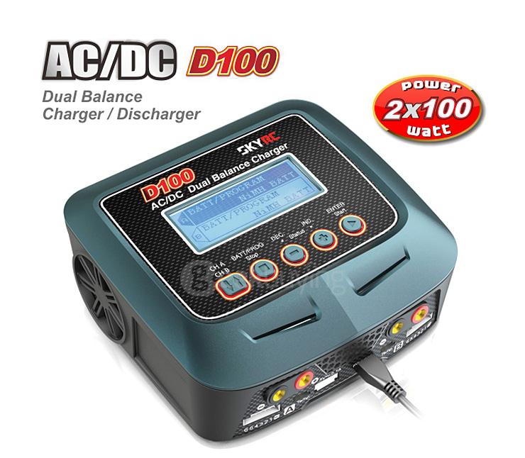 SkyRC D100 AC/DC Dual Balance Charger Discharger For RC Models