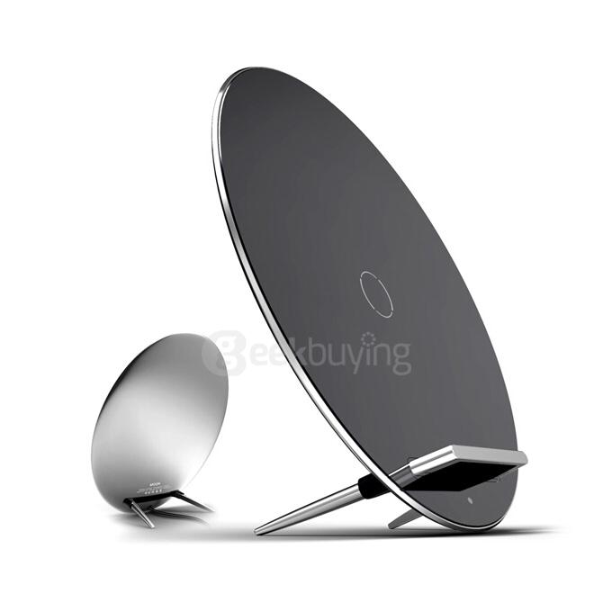 Funxim Luna W7 Qi Wireless Charging Stand 3 Coil Charging Mat Alloy Aluminium USB Charger