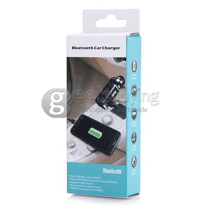 Wireless Bluetooth Dual USB Car Charger Handsfree FM Transmitter SD Card AU