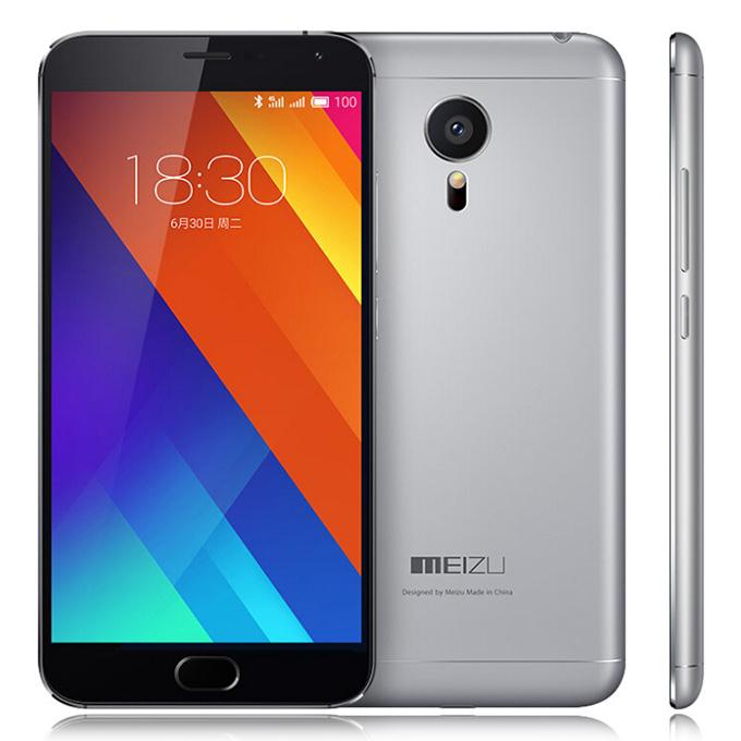 MEIZU MX5 4G 5.5inch FHD Flyme 4.5 3GB 32GB Smartphone 64bit MTK Helio X10 Turbo Octa Core Touch ID mCharge 3150mAh - Gray