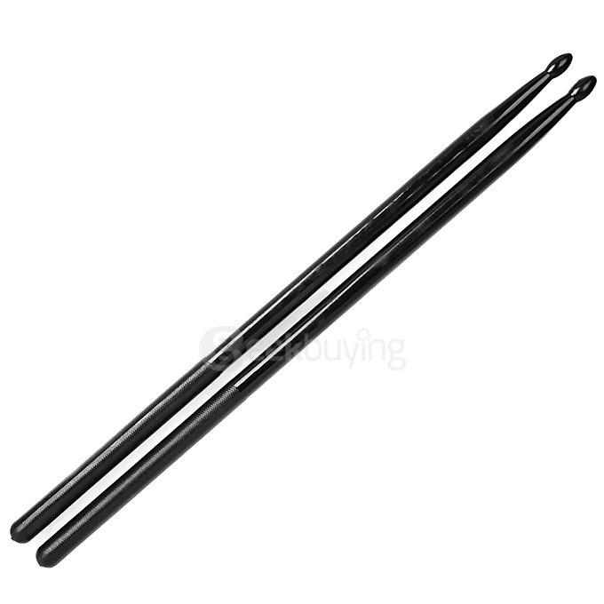 Genuine DRUM STICKS 5A Nylon Jazz Drum Sticks Instrument - Black