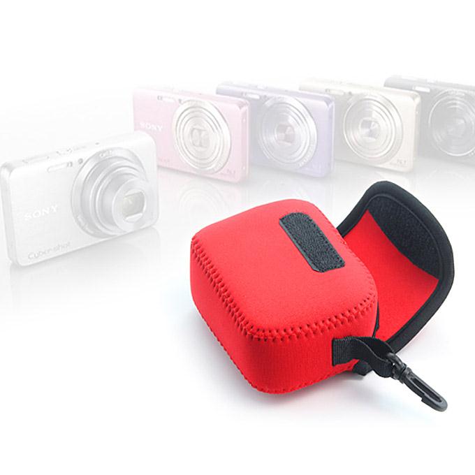 Neopine NE-S High Quality Diving Material Camera Bag Case for Sony HX50/Canon G Series - Red