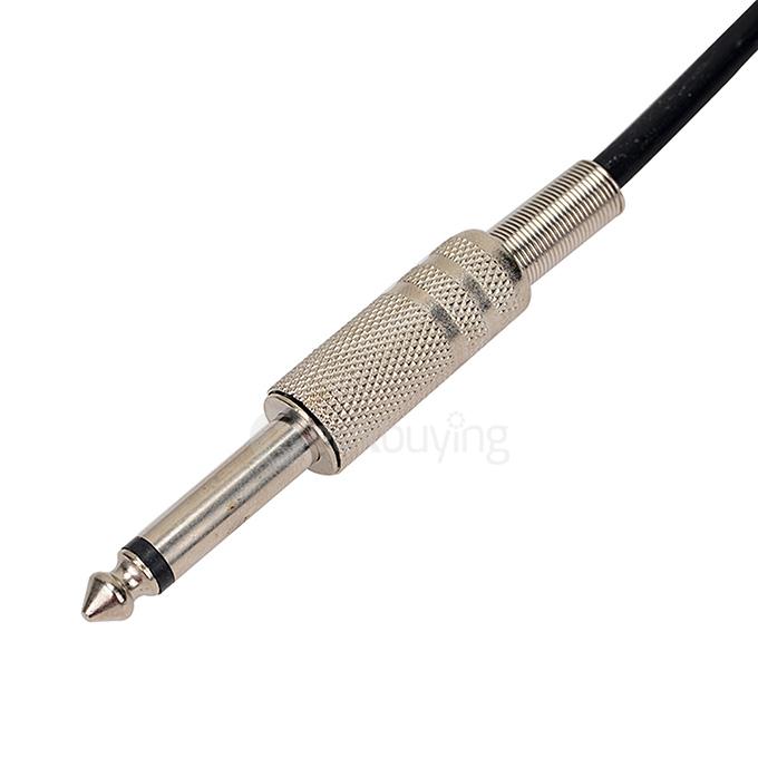 G001 Clip Cord Power Line Cable with High Stability for Universal Tattoo Machines 4Pcs - Black
