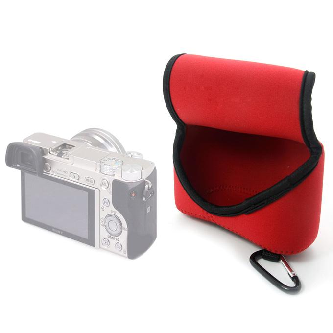 Neopine NE-G1X MarkII High Quality Diving Material Camera Bag Case for Canon G1X Mark II - Red