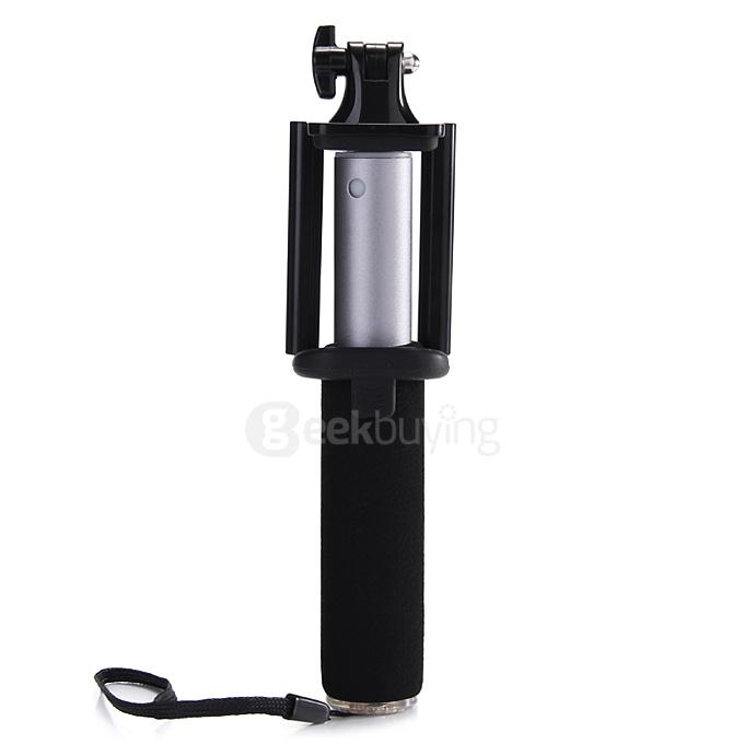 Original Hooc HO-SF812 Bluetooth 3.0 Selfie Stick Collapsible Adjustable Monopod Handle Stick Self Pole For iOS Android - Silver+Black