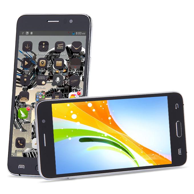 JIAKE G9200 5.0inch QHD MTK6572 Dual Core 1.2GHz Smartphone Android 4.4 512MB RAM 4GB ROM 2.0MP 0.3MP 3G GPS - Black