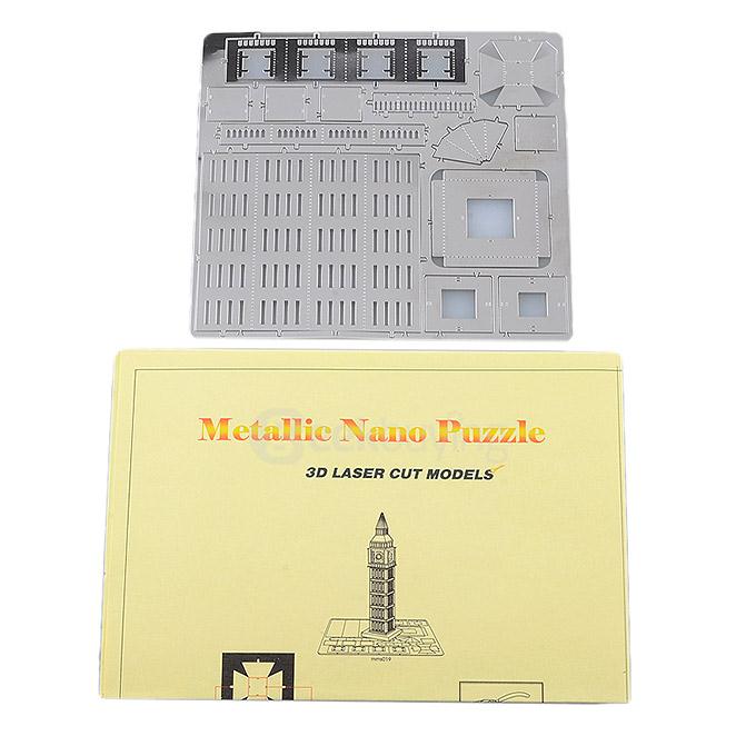 MINI DIY 3D Nanometal Model Big Ben Puzzle - Silver