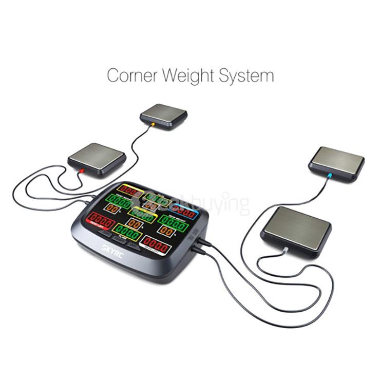 Car Chassis + Corner Balancing Weighing System For SkyRC RC Car