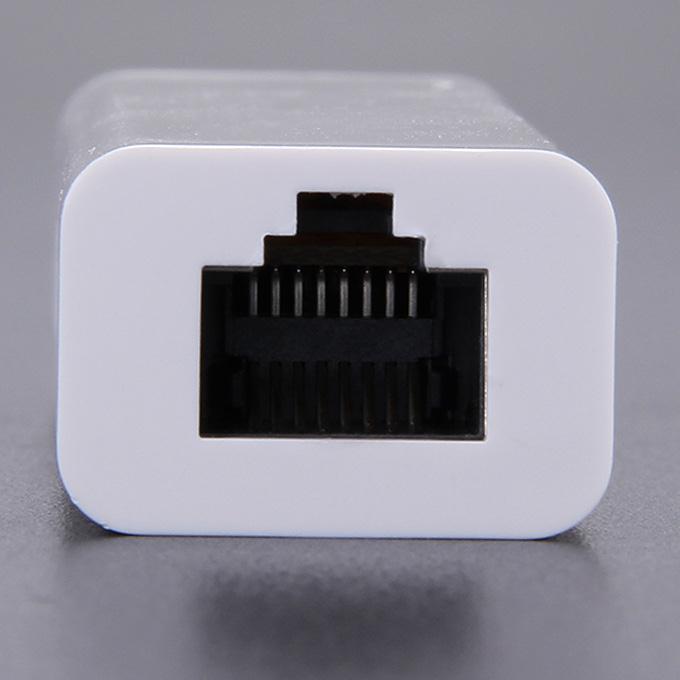 Highspeed Type-C To RJ45 Ethernet Adapter With UBS 2.0 Hub - White