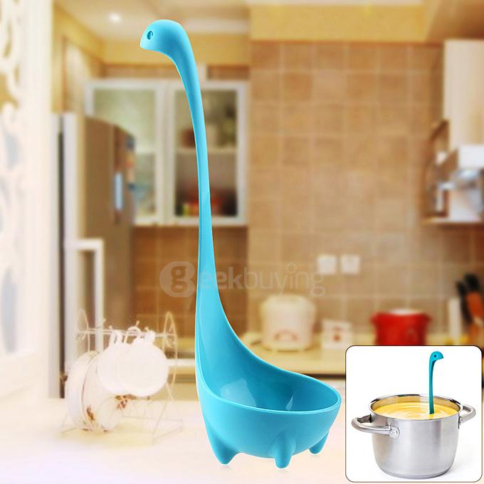 Creative Kitchen Appliance Loch Ness Monster PP Ladle Spoon - Blue
