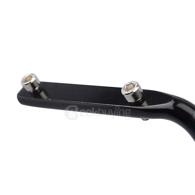 Bicycle Saddle Tail Mounted Aluminum Alloy Dual Water Bottle Holder - Black