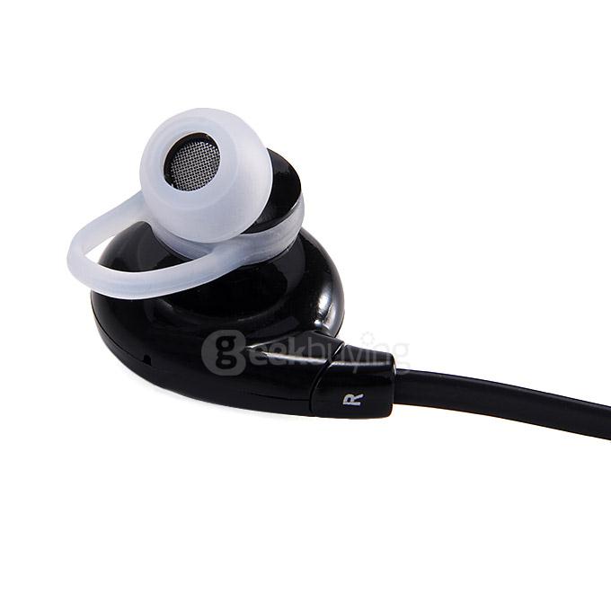 BT-H108 Bluetooth Stereo Headset BT4.1 Headphone Wireless Earbuds Sports Earphone Dual Power Supply - Black