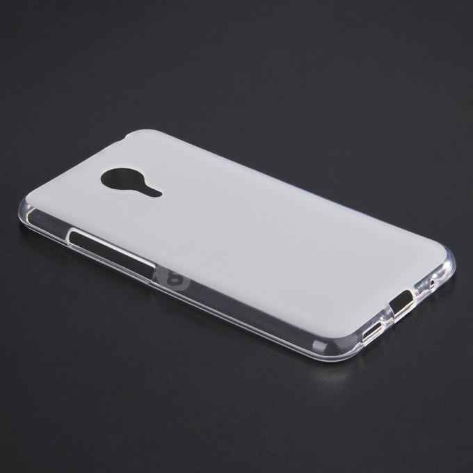 Protective Silica Gel Case Soft Back Cover for MEIZU MX5 Smartphone - Matte White