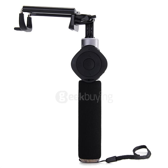 Original Hooc HO-SF812 Bluetooth 3.0 Selfie Stick Collapsible Adjustable Monopod Handle Stick Self Pole For iOS Android - Silver+Black