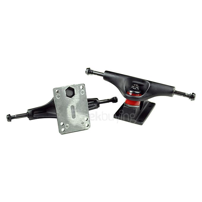 EC-TB 195mm Skateboard Longboard Truck - Black ( One Pair)