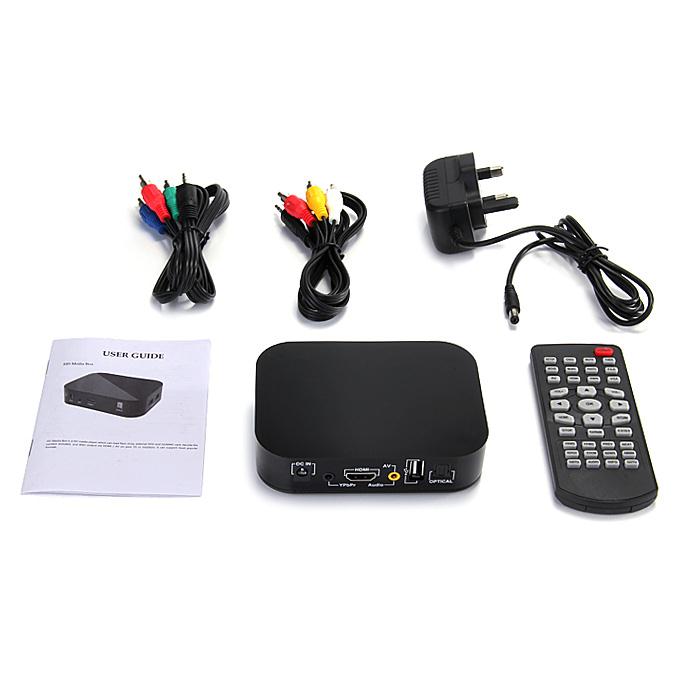 A8-VGA Mini Media Box Boxchip F10 HDMI 1080P 3D Blu-ray Media Player AV VGA
