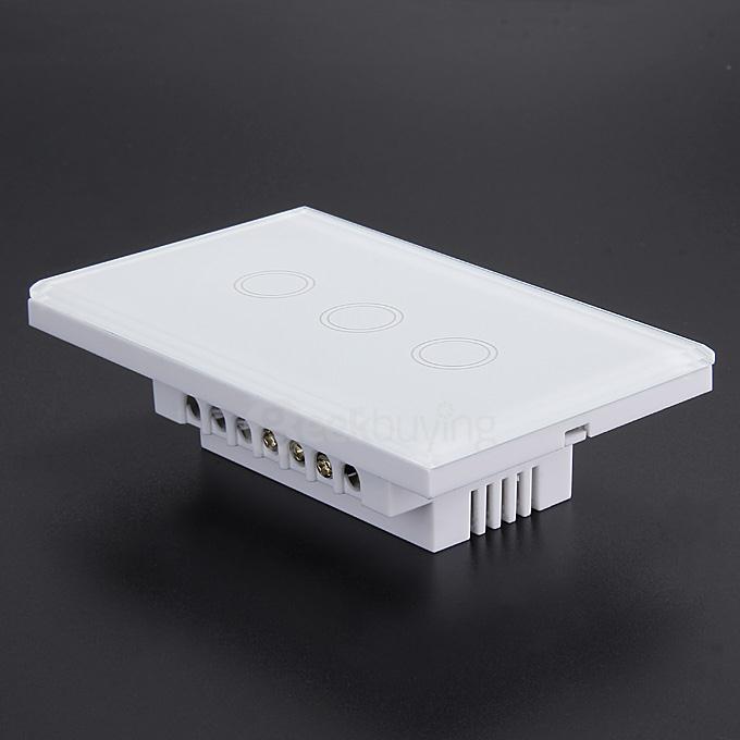 Funry Y8 Home Touch Switch Triple Remote Control 1 Way Intelligent Control Switch With Overload Protection - US