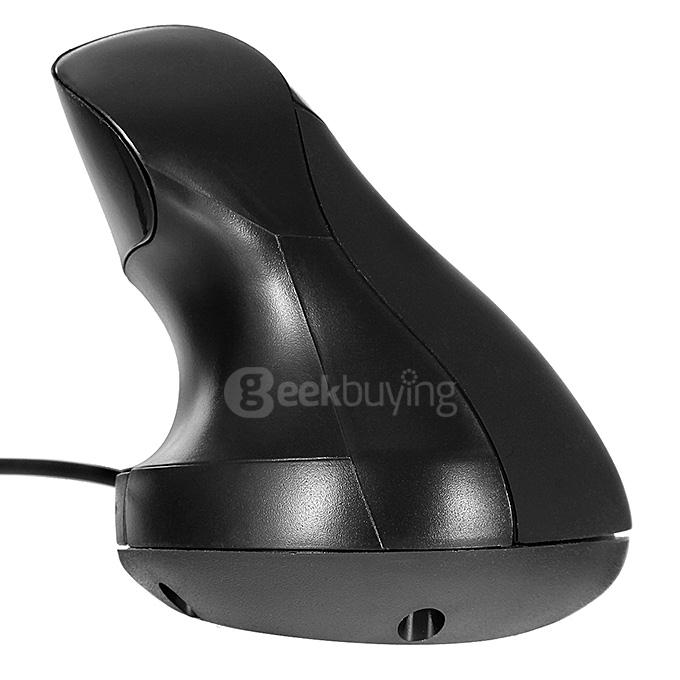 Special Vertical 5D Ergonomic USB Wired Mouse 800DPI - Black