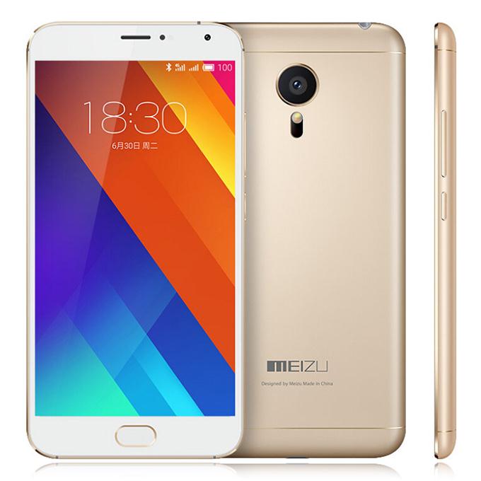 MEIZU MX5 4G 5.5inch FHD Flyme 4.5 3GB 16GB Smartphone 64bit MTK Helio X10 Turbo Octa Core Touch ID mCharge 3150mAh - Golden