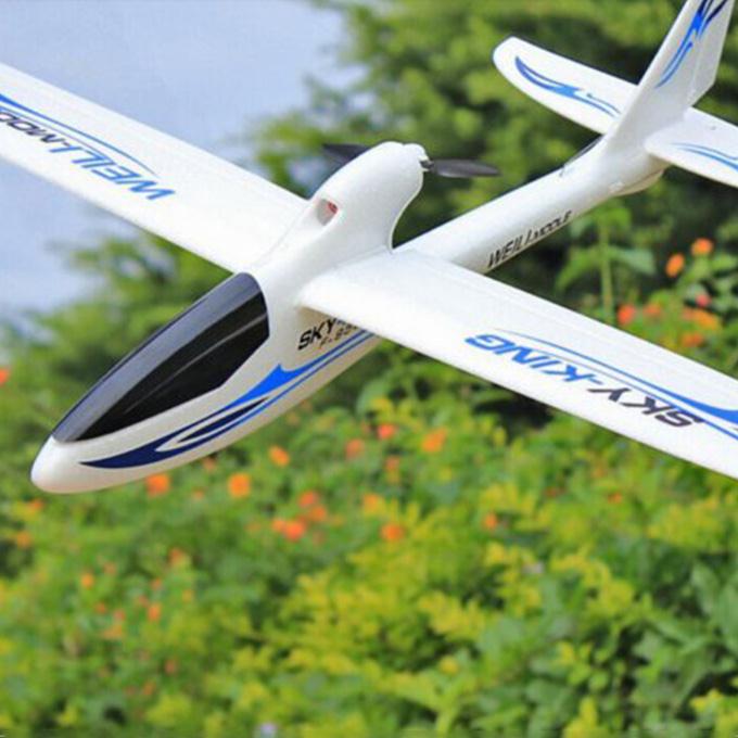 WLtoys F959 Sky King 2.4G 3CH RTF RC Airplane 750mm Wingspan With Led - Blue