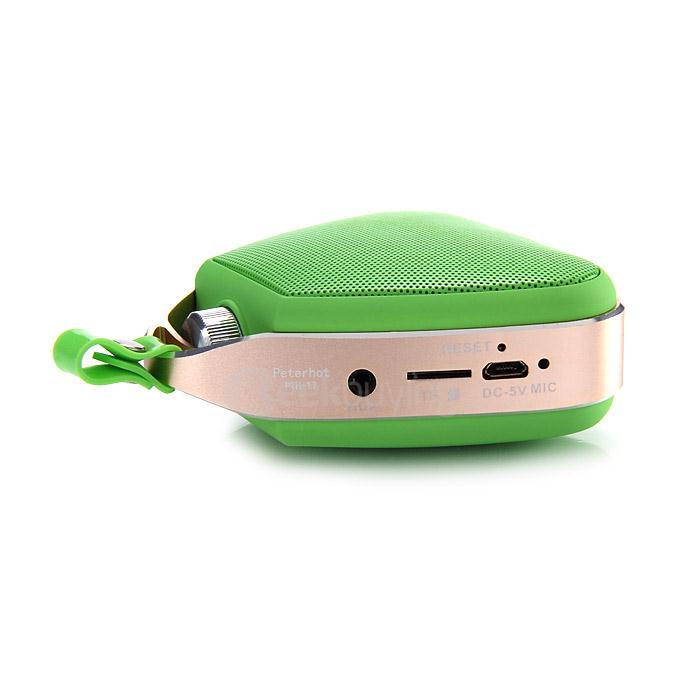 Peterhot PTH-17 Srereo Wireless Bluetooth Speaker Perfume Bottle Design With MIC Handsfree TF Card - Green