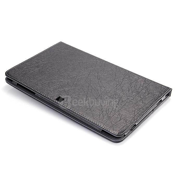 10.6 Inch PU Leather Stand Case Cover for CUBE i7 Stylus Tablet PC - Black
