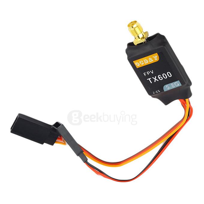 TX600 FPV Transmitter Ultra-Light 5.8G 600MW Image Transmission System 2 DuPont Head For QAV250/S1000/S900/Phantom 2