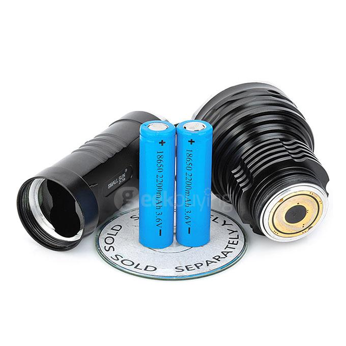 Small Sun ZY-T08 Cree XM-L T6 635lm 5-Mode White Light Flashlight Torch - Black