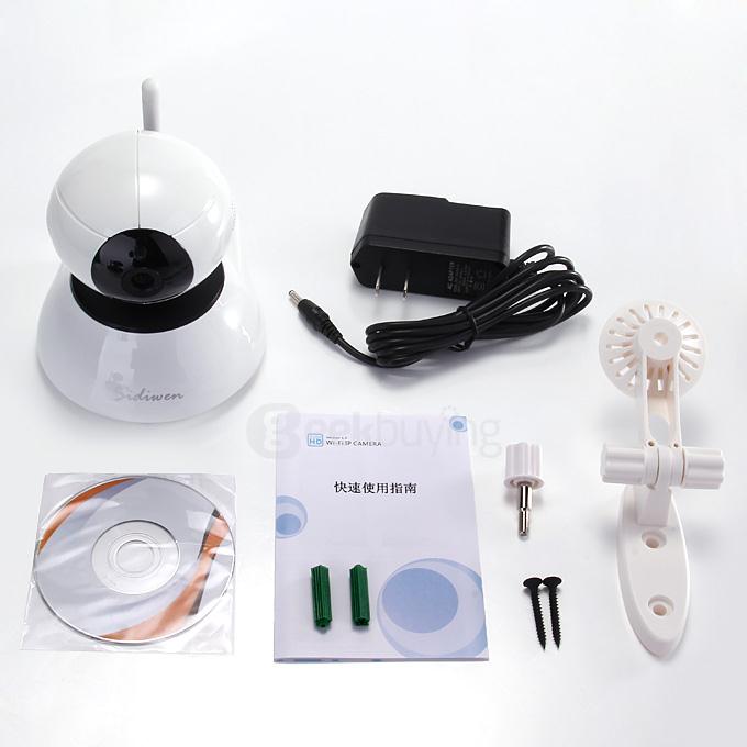 Sidiwen SDW-001P Home Security 720P HD Onvif Indoor WiFi IP Camera Smart Video Monitoring Wireless Camera - White