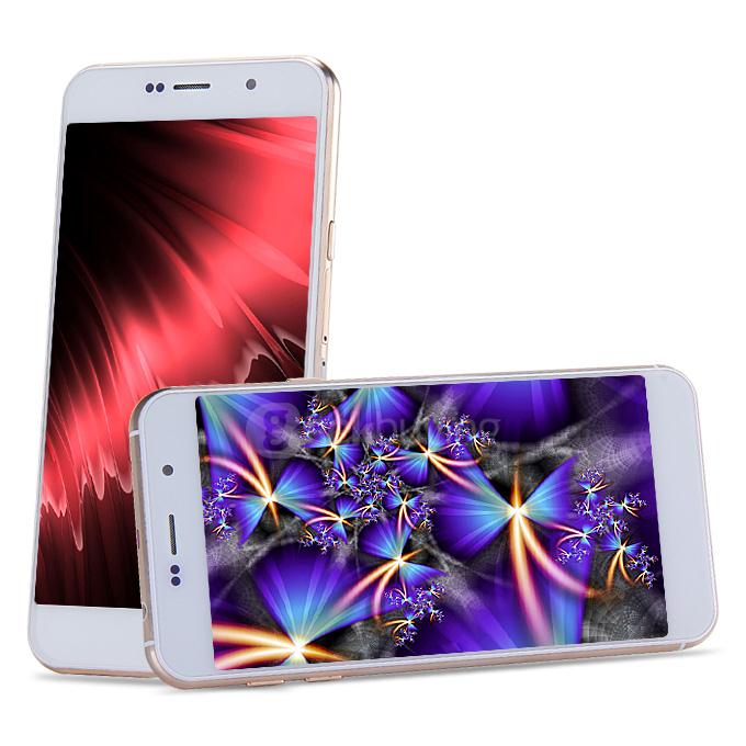 OUKITEL U6 5.0inch Dual Screen 64-Bit 4G LTE Android 5.1 1GB 16GB Smartphone 64bit MT6735 Quad Core 2.0/8.0MP E-ink Screen - White