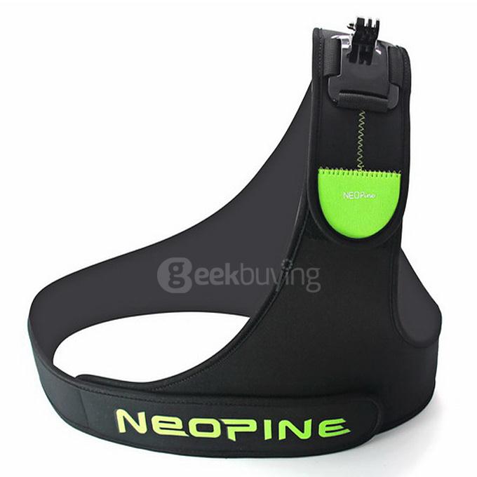 NEOpine SCM-2 Adjustable Single Shoulder Strap Chest Camera Mount for Gopro Camera - Green
