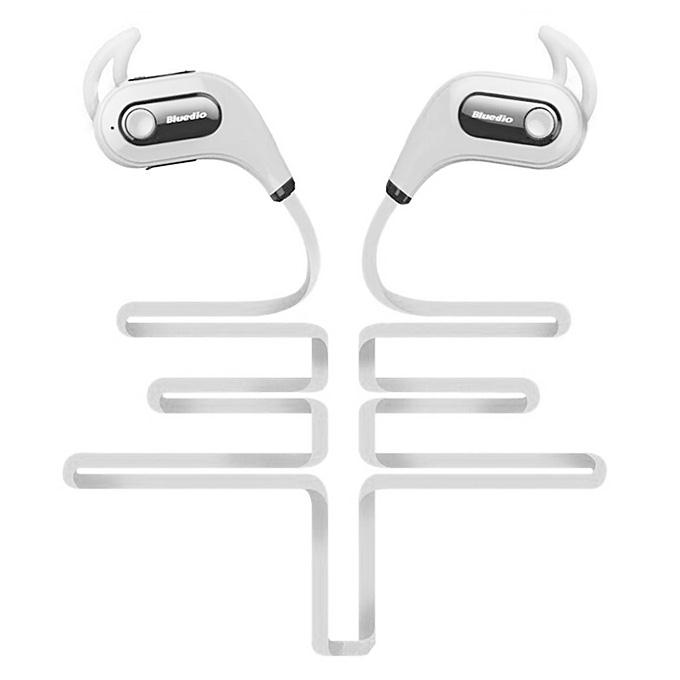 Bluedio S6 Wireless Bluetooth 4.1 Headset Waterproof Hands-free Sports Earphone with MIC - White