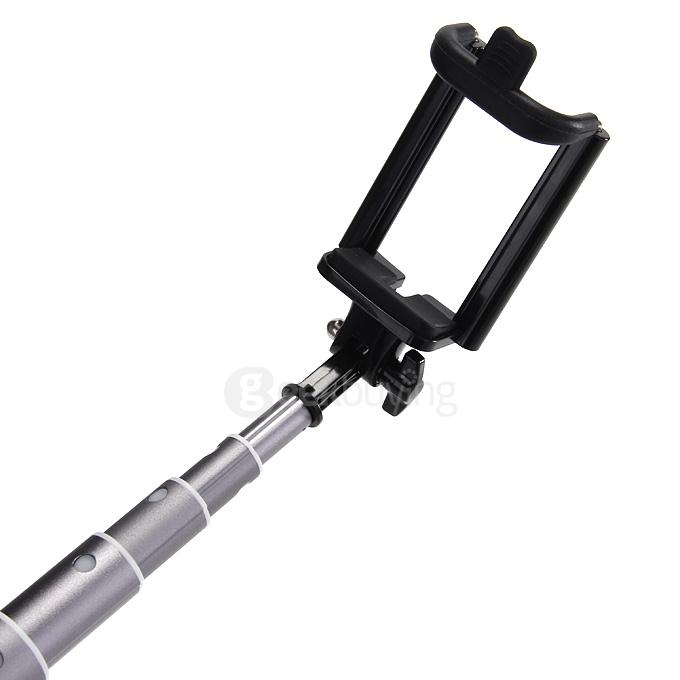 Original Hooc HO-SF812 Bluetooth 3.0 Selfie Stick Collapsible Adjustable Monopod Handle Stick Self Pole For iOS Android - Silver+Black