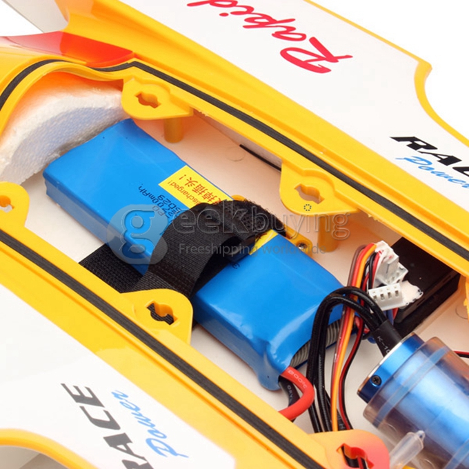 Wltoys WL913 Brushless RC Racing Boat 2.4G 50km/H High Speed Drone Ship - Yellow