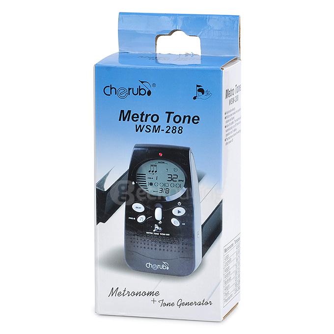 Cherub WSM-288 Portable Digital Tuner & Metronome & Tone Generator for Musical Instruments - Red