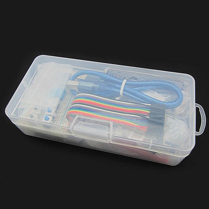 Micro USB UNO R3 BreadBoard Kit with Sensors / LCD Display Module / Tutorial for Arduino