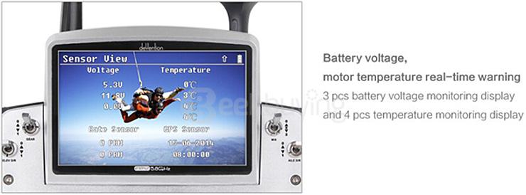 Walkera DEVO F12E FPV Transmitter 5.8Ghz 12CH Image Monitor
