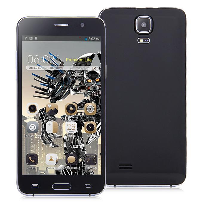 JIAKE G9200 5.0inch QHD MTK6572 Dual Core 1.2GHz Smartphone Android 4.4 512MB RAM 4GB ROM 2.0MP 0.3MP 3G GPS - Black