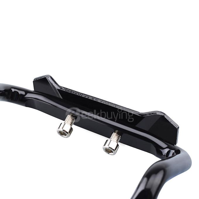 Bicycle Saddle Tail Mounted Aluminum Alloy Dual Water Bottle Holder - Black