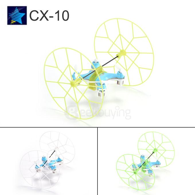 Sky Fighter Cheerson CX-10 Mini RTF Quadcopter 2.4G 4CH 6 Axis Gryo With LED Protective Cover RC Drone - Blue