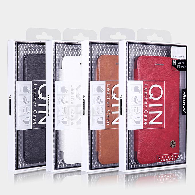Nillkin Qin Series Wallet Leather Case With Credit Card Interlayer for Huawei P8 Smartphone - Black