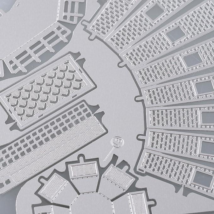 MINI DIY 3D Nanometal Model Dutch Windmill Puzzle - Silver