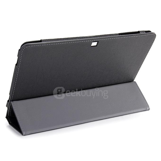 10.6 Inch PU Leather Stand Case Cover for CUBE i7 Stylus Tablet PC - Black