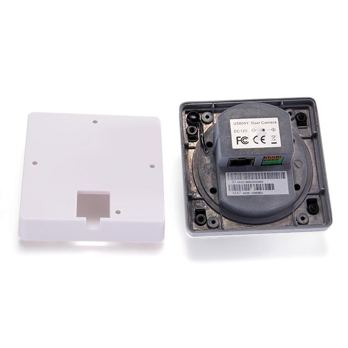 U5805Y Wifi POE Door Phone Remote Visual Doorbell HD 720P Infrared Camera Dual Audios Intercom Doorbell - White+Silver